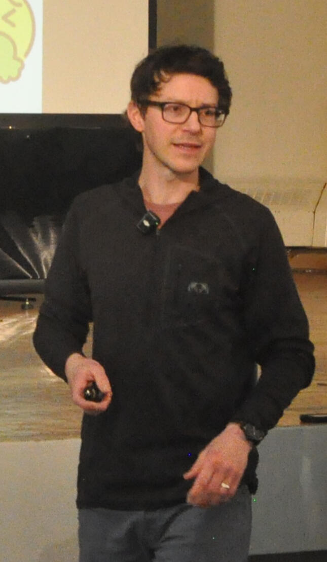 Justin Shaffer presenting